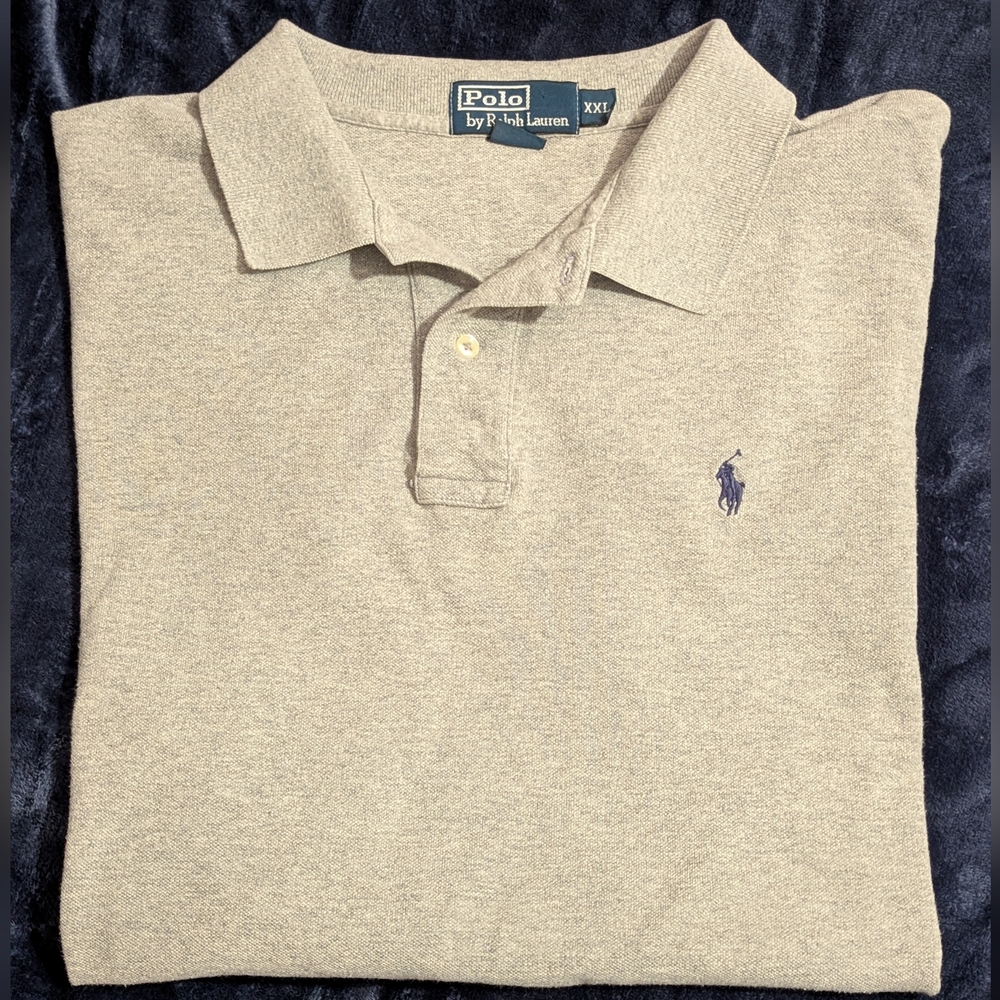 Grey Polo by Ralph Lauren Shirt Size XXL